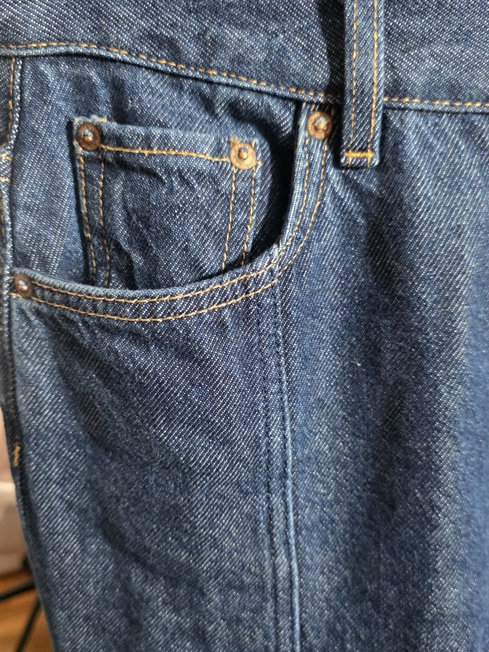 Los Angeles Atelier Wide Leg High-Waist Women's Jeans Fringe Hem Sz 26 New - Picture 8 of 8
